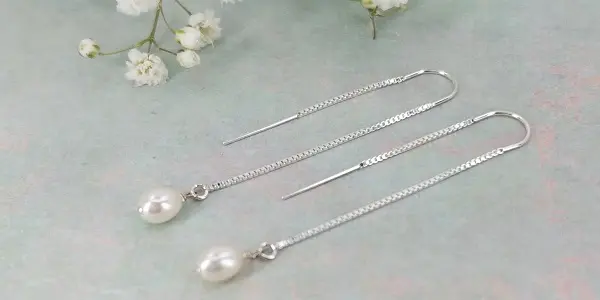 مدل زنجیری گوشواره مناسب صورت گرد