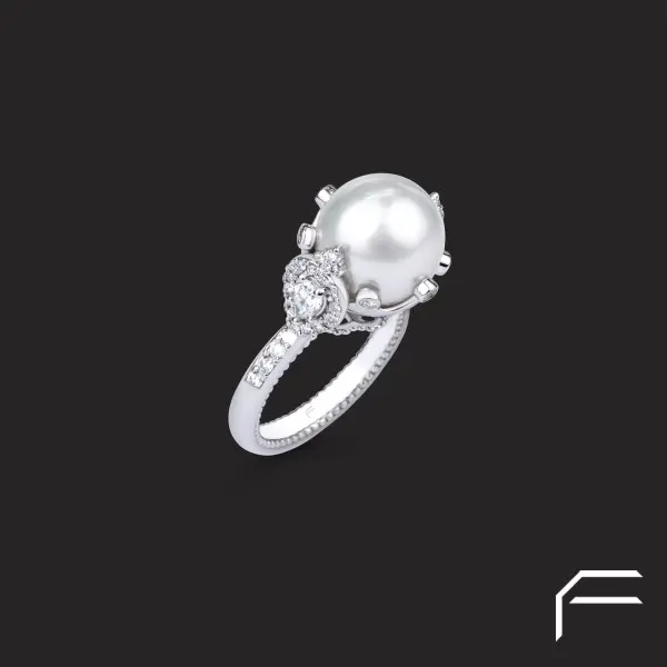 انگشتر لوکس مروارید فرخی